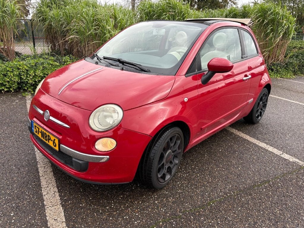 Fiat 500 1.2 AUT C 2010 Rood, Auto's, 4 cilinders, Origineel Nederlands, 915 kg, 69 pk