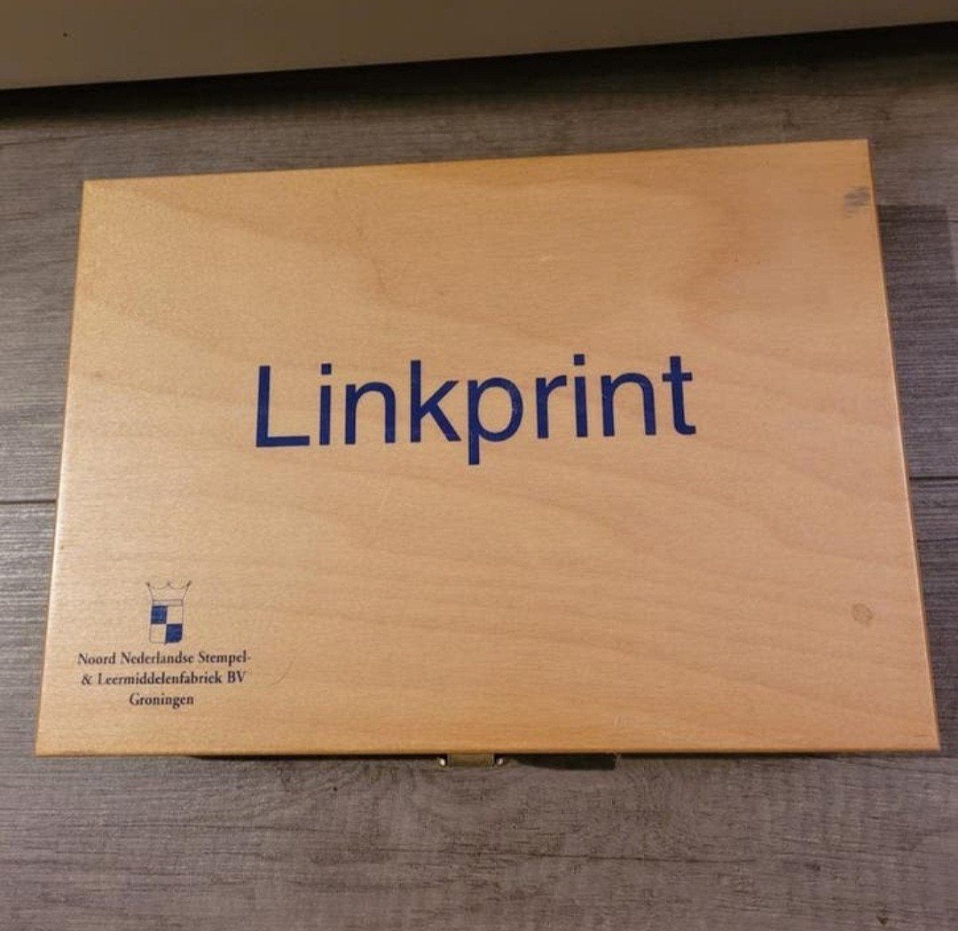 Linkprint stempels kist 4A, Kinderen en Baby's, Speelgoed | Educatief en Creatief, Ophalen, Gebruikt