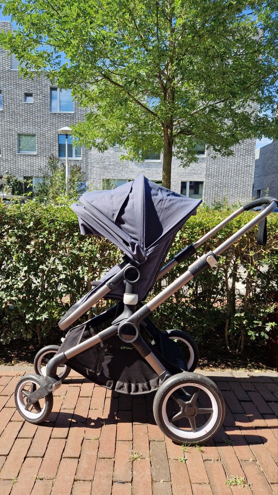 Bugaboo Fox 3 Complete Graphite/Stormy Blue met accessoires, Ophalen, Bugaboo, Zo goed als nieuw, Combiwagen