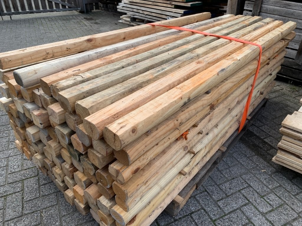 Partij 85st. recycle balken 75x100mm x 2,44m lang. Top staat, Ophalen of Verzenden, Gebruikt, 250 cm of meer, Balken