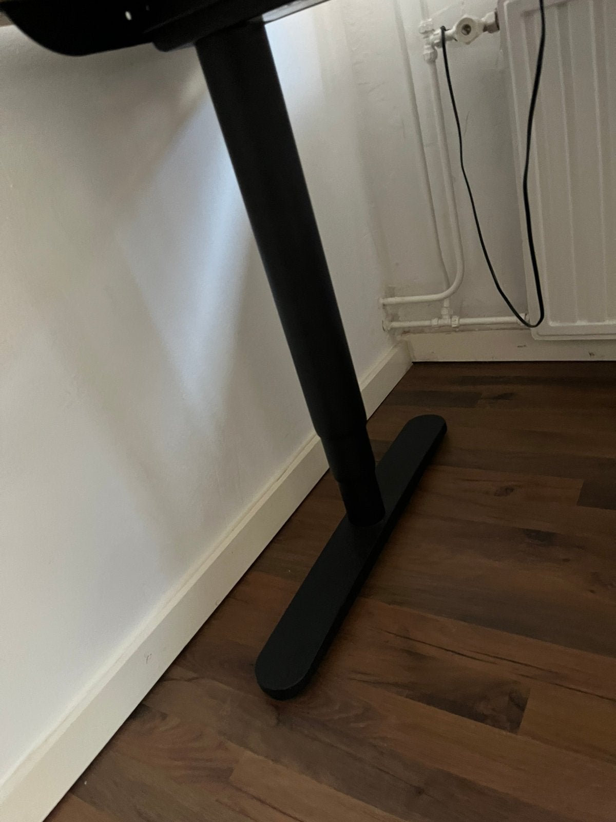 Ikea bureau in hoogte verstelbaar, Zwart, Elektrisch, Gebruikt, Ophalen of Verzenden