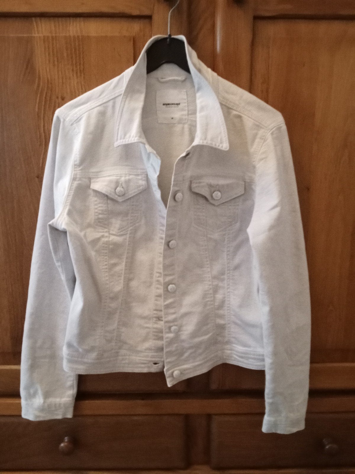 SoyaConcept spijkerjasje maat M, Kleding | Dames, Maat 38/40 (M), Beige, Ophalen of Verzenden, SoyaConcept