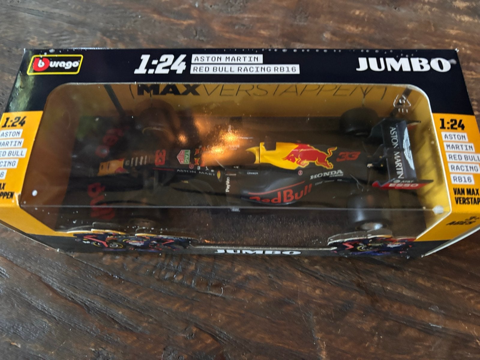 Bburago Aston Martin Red Bull Racing RB16 Max Verstappen, Ophalen of Verzenden, Nieuw, Auto, Bburago