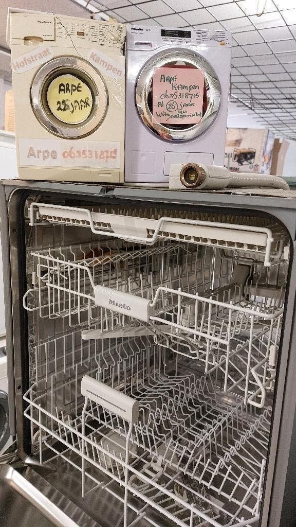 halfgeintergr inbouw RVS  Miele vanaf 349 ARPE  vaatwasser, Witgoed en Apparatuur, Ophalen, Minder dan 85 cm, Minder dan 10 liter