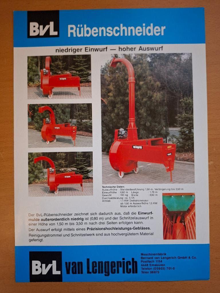 Folder van Lengerich bietensnijder, Verzenden, Gelezen, Tractor en Landbouw