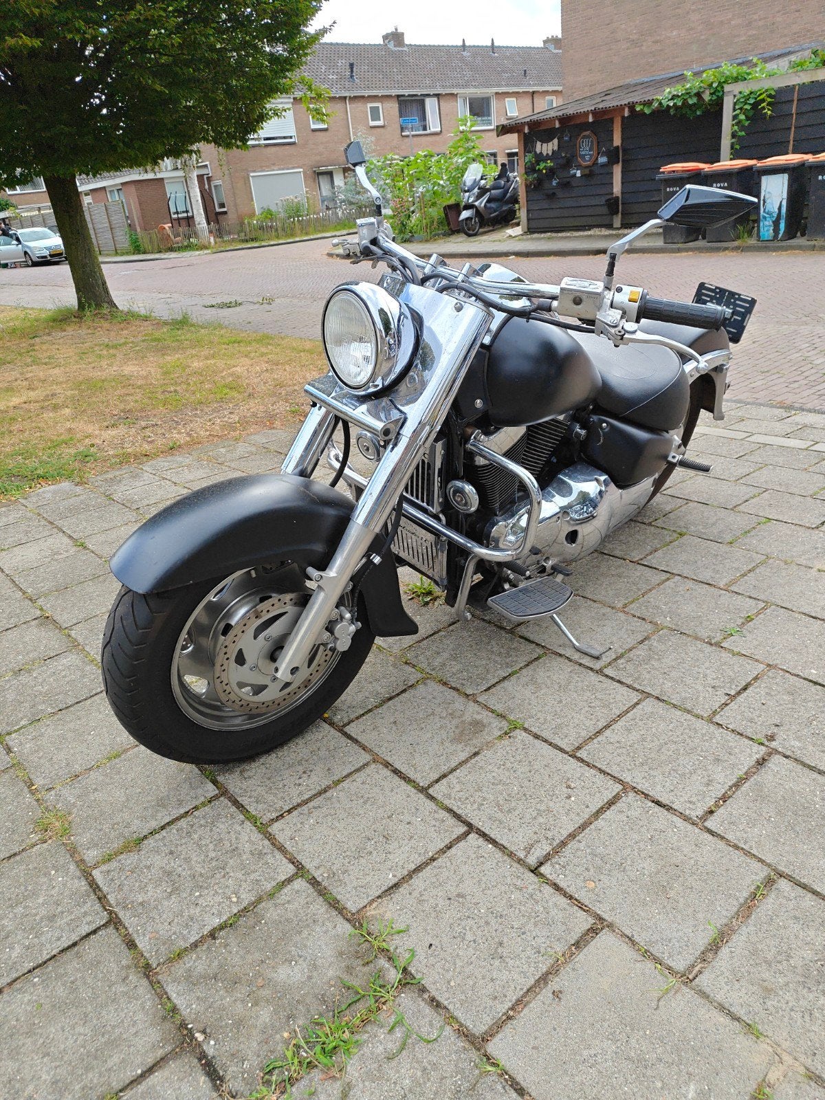 Suzuki VL 1500 Intruder - Stoere matzwarte chopper uit 2003, Motoren, 2 cilinders, Gebruikt, Sportuitlaat, Particulier