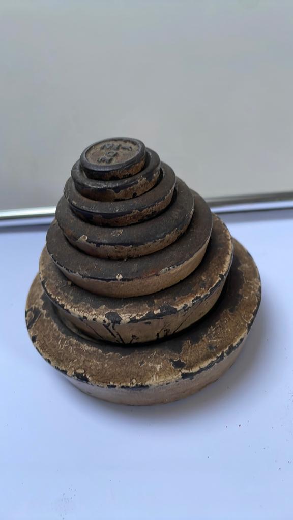 Set stapelbare engelse imperiale ijkgewichten, Antiek en Kunst, Ophalen of Verzenden