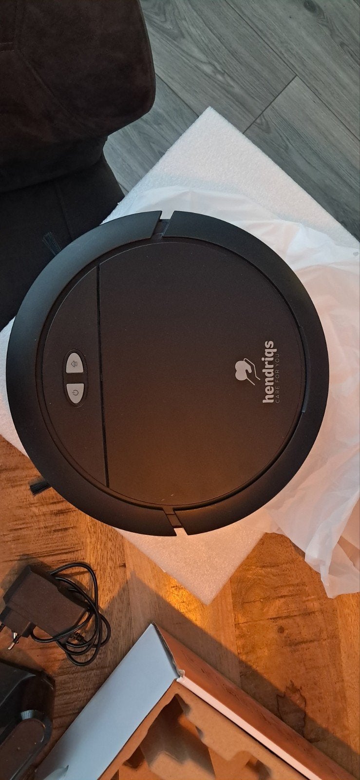 Hendriqs OBIS Robotstofzuiger & Dweilrobot - Zwart, Witgoed en Apparatuur, Ophalen, Overige merken, Bedienbaar via app, Zo goed als nieuw
