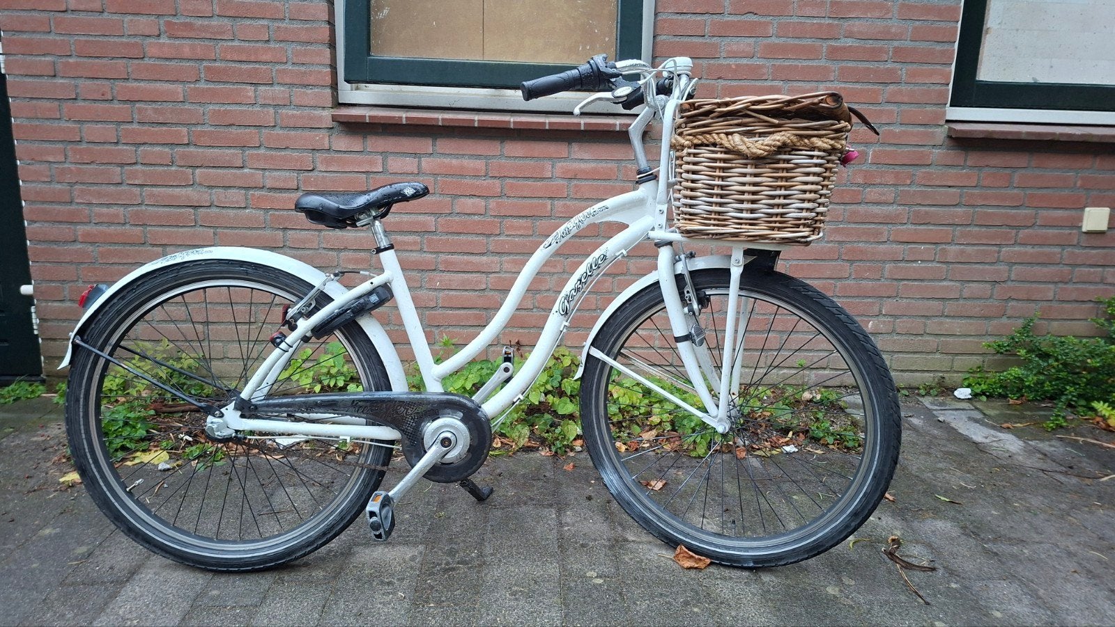 Witte Gazelle Free Spirit damesfiets 26 inch met mand, Ophalen, Gebruikt, Terugtraprem, Gazelle