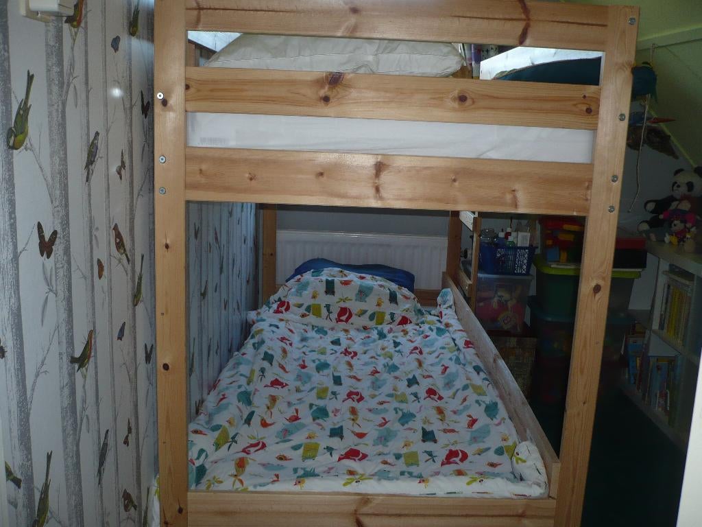 stapelbed, Ophalen, Gebruikt, 90 cm, Eenpersoons