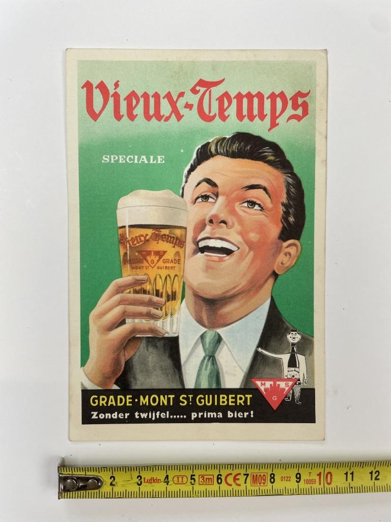 oude reklame postkaart ansicht kaart Vieux-Temps, Ophalen of Verzenden, 1940 tot 1960