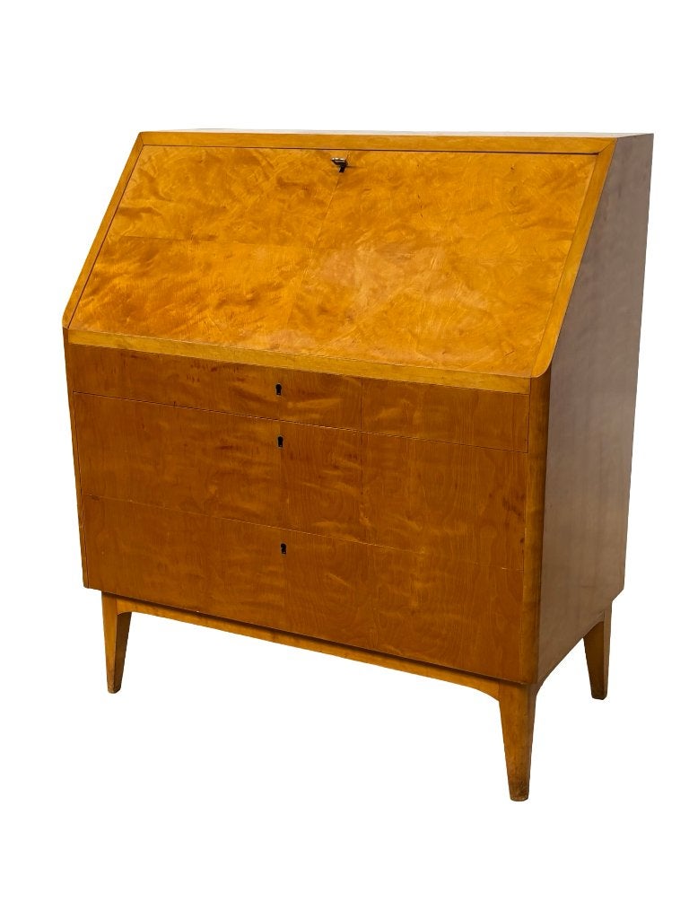 Vintage Secretaire Kastje Zweedse Jaren 60 Werkplek