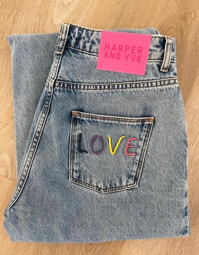 Harper & Yve Wide leg jeans maat 27, Harper & Yve, Ophalen of Verzenden, Zo goed als nieuw, Blauw