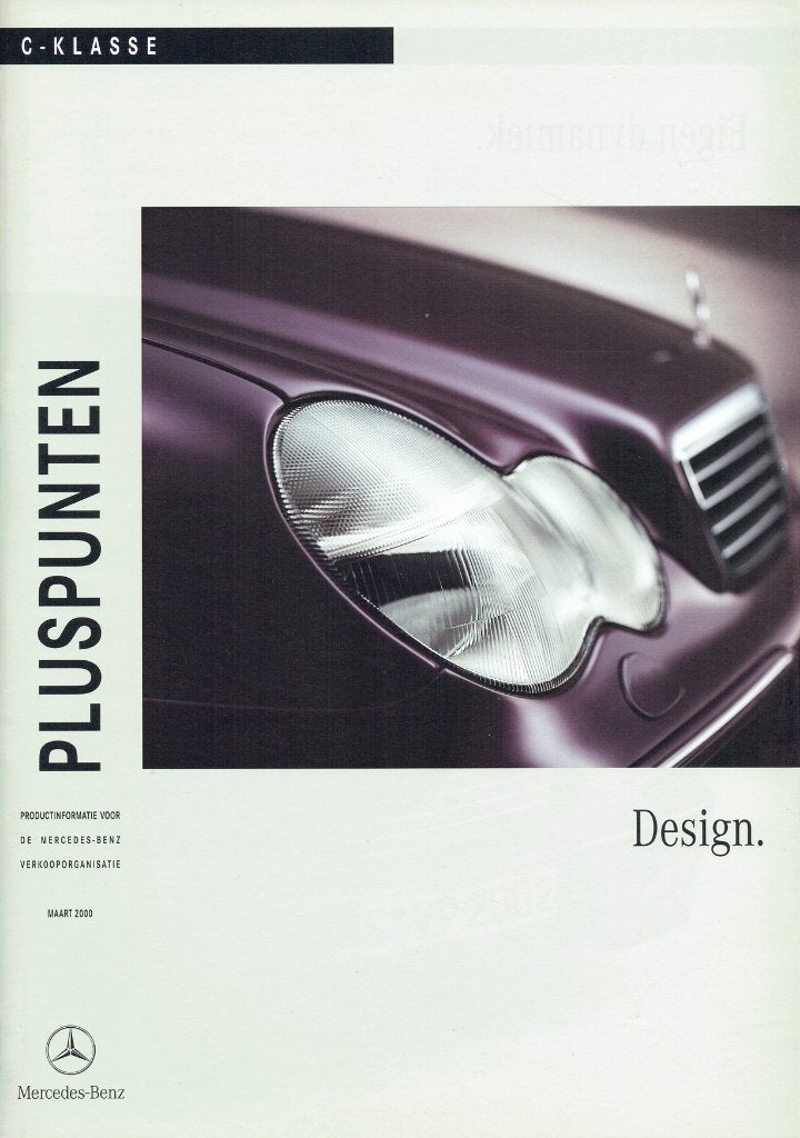 Folder Mercedes-Benz C-klasse (W203 interne uitgave - 2000), Verzenden, Gelezen, Mercedes