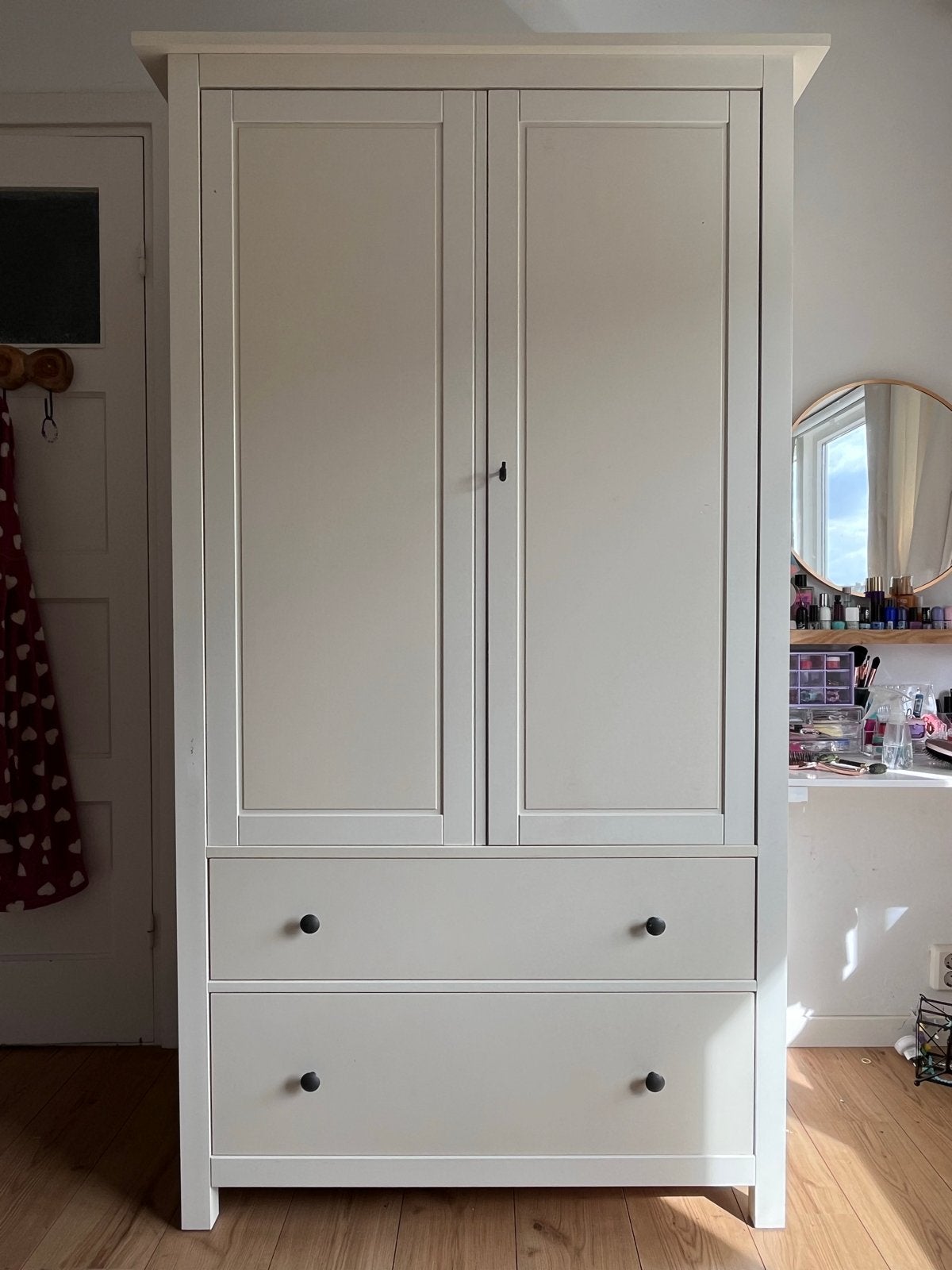 Hemnes Ikea kledingkast met lades en hangruimte, Huis en Inrichting, Ophalen, Gebruikt, 50 tot 100 cm, Met lade(s)