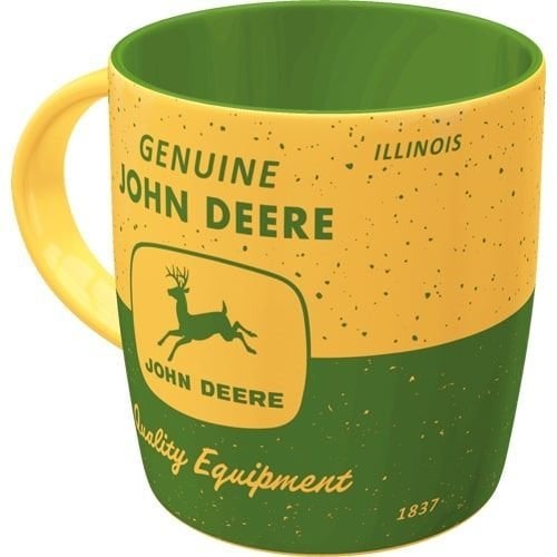 John Deere geel groen logo mok koffie beker reclame mok, Ophalen of Verzenden, Nieuw, Auto's