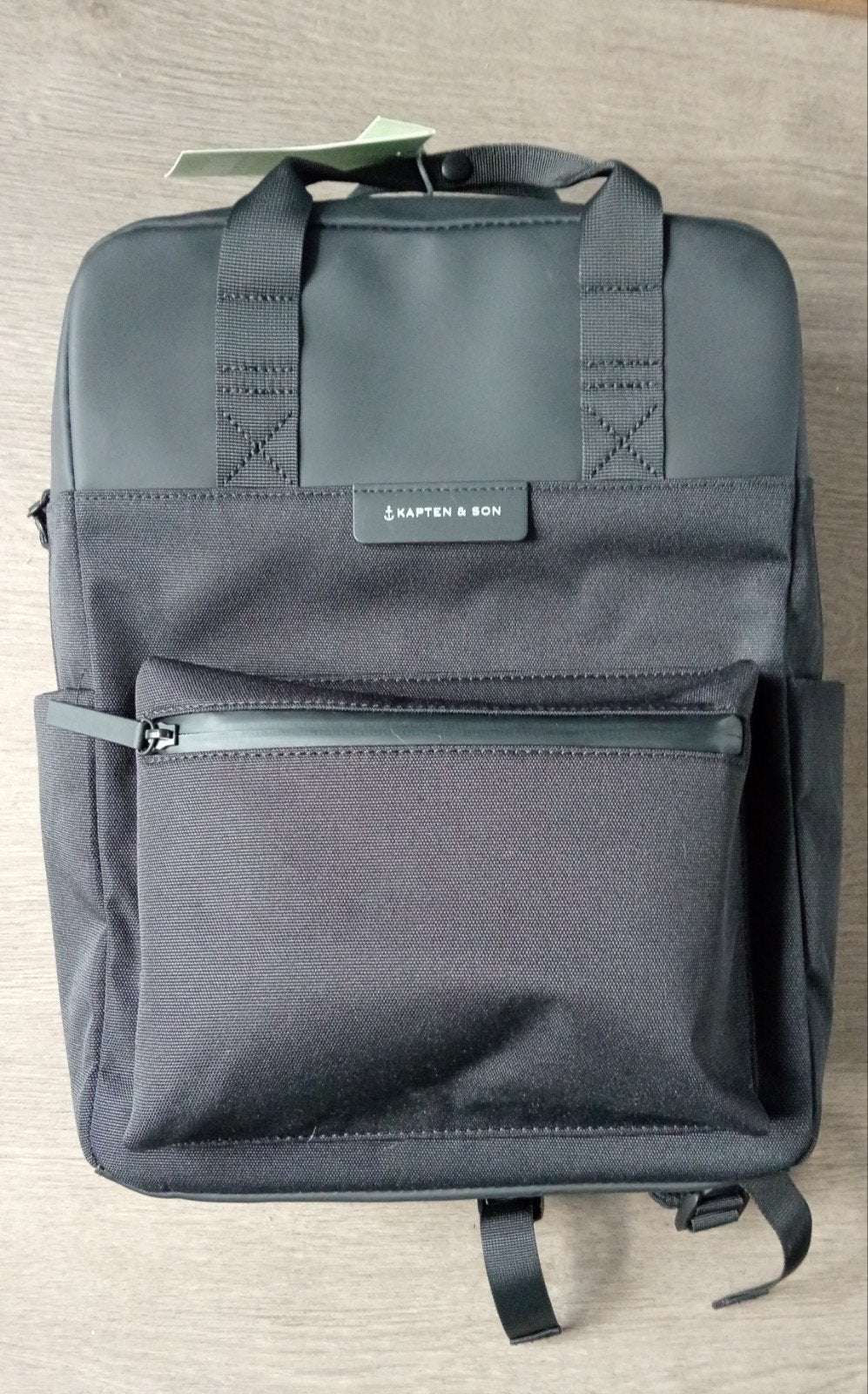 Kapten & Son Bergen Pro All Black rugzak met laptopvak, Overige merken, 25 tot 40 cm, Nieuw, Ophalen of Verzenden