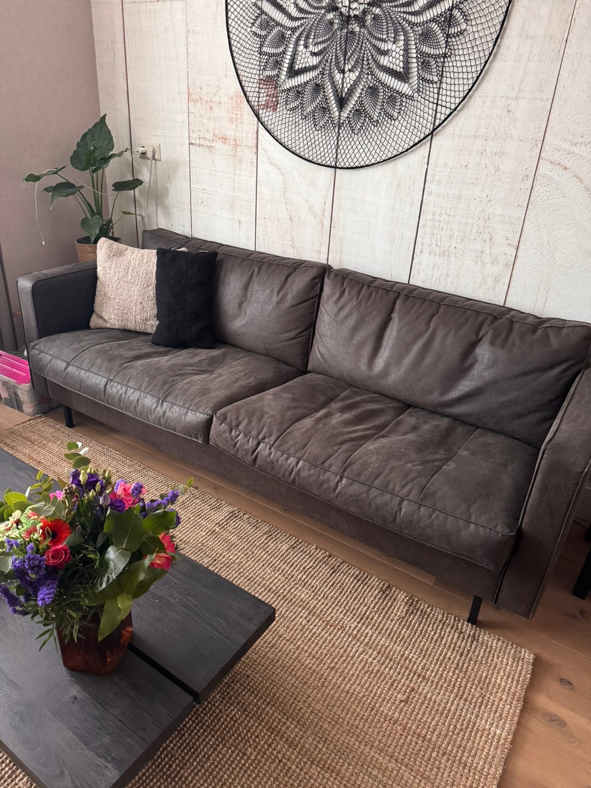 Woood prachtige bank, 2,5 zits ZGAN, Ophalen, Tweepersoons, 75 tot 100 cm, Zo goed als nieuw