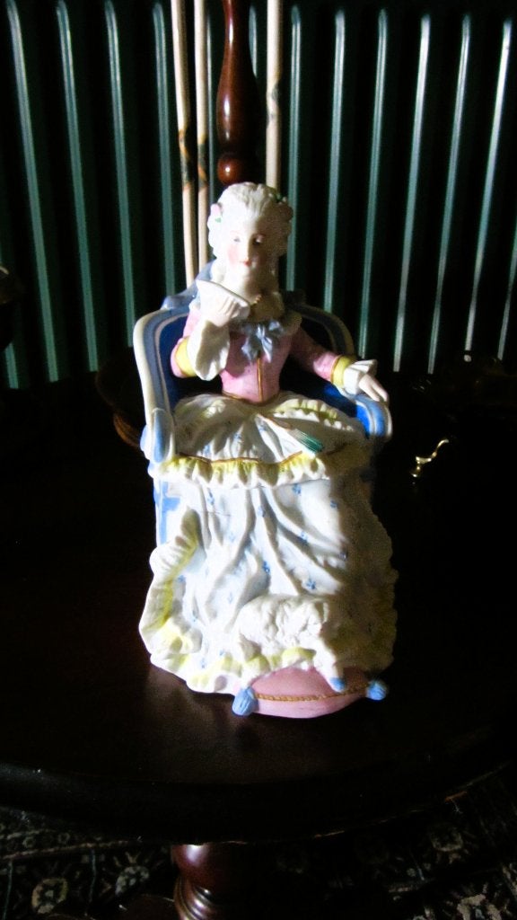 Tabaksdoos - Porselein - Antieke Tabakpot  1900-1910, Antiek en Kunst, Curiosa en Brocante, Ophalen of Verzenden