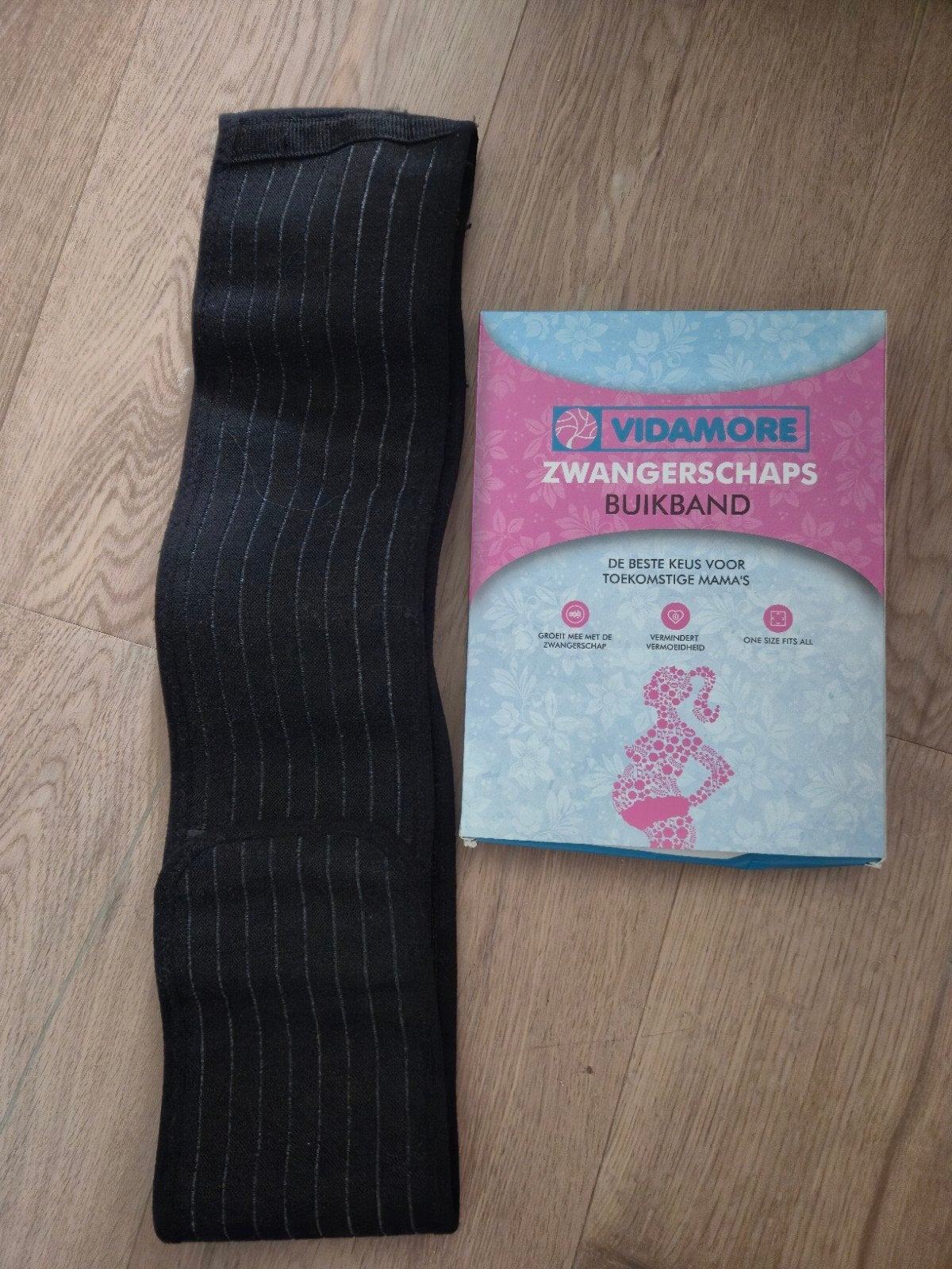 VIDAMORE Zwangerschaps Buikband - Zwart, Maat M, VIDAMORE, Nieuw, Ophalen of Verzenden, Zwart