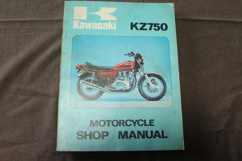 Kawasaki KZ750 1975 motorcycle service manual KZ 750, Motoren, Handleidingen en Instructieboekjes, Ophalen of Verzenden, Kawasaki