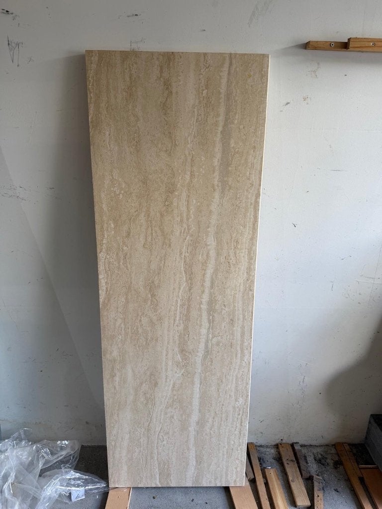 Luxe Travertin natuurstenen blad, Doe-het-zelf en Verbouw, Tegels, Ophalen, 40 tot 60 cm, Overige typen, Nieuw