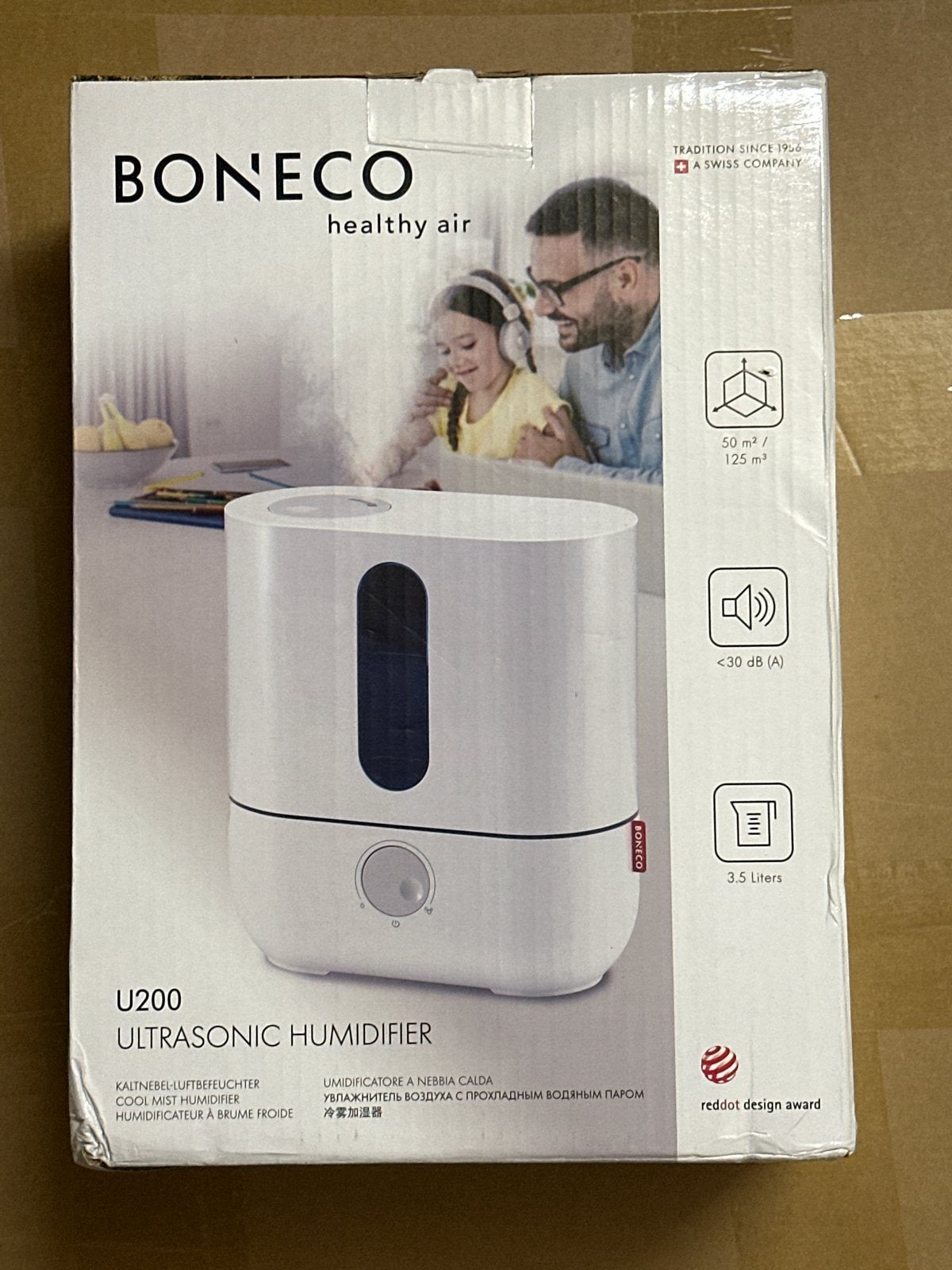 Boneco U200 luchtbevochtiger, Ophalen of Verzenden, Mobiele airco, Minder dan 60 m³, 3 snelheden of meer