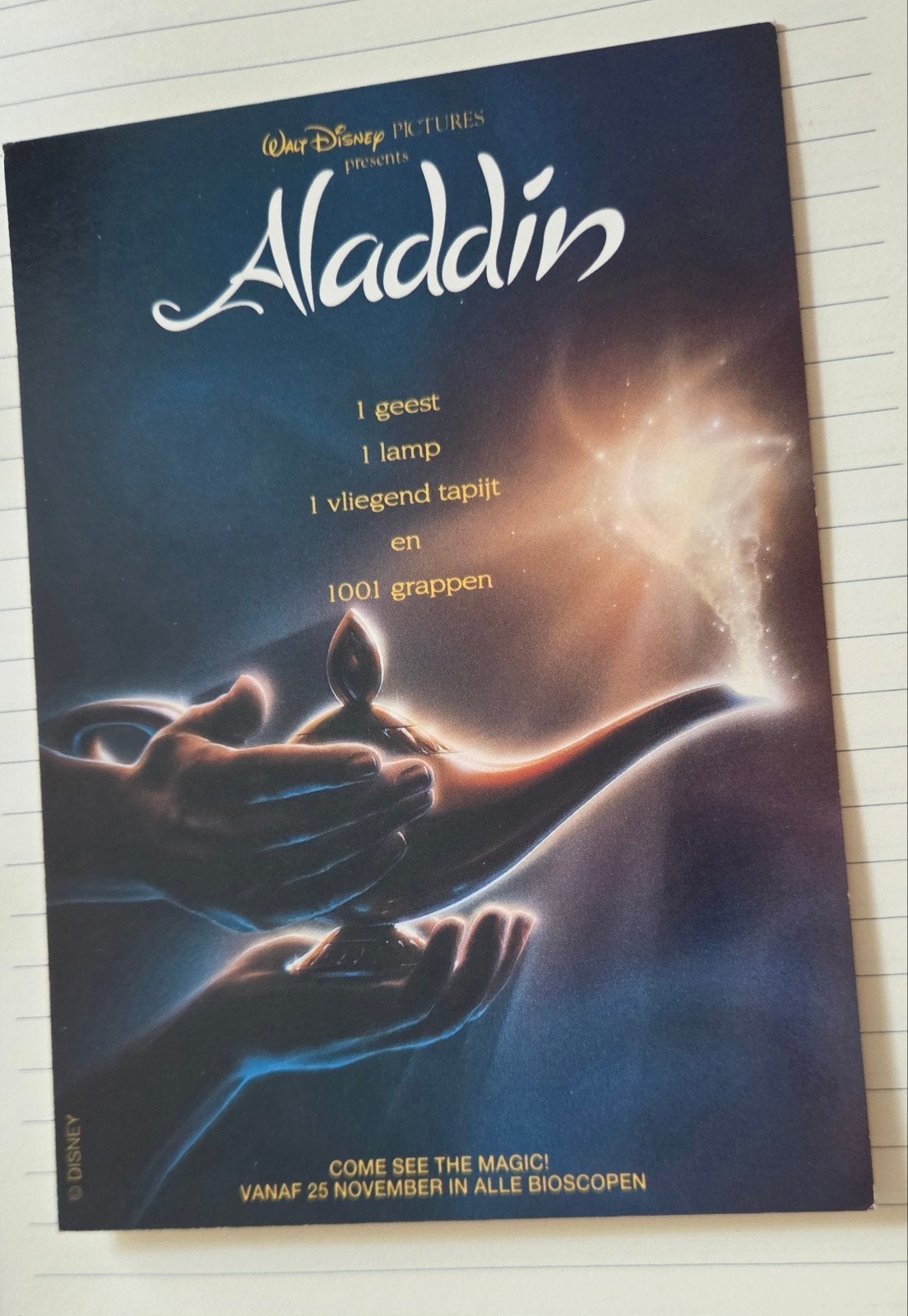 Aladdin - Disney Film Promotie, Verzamelen, Verzenden, 1980 tot heden, Ongelopen, Kinderen