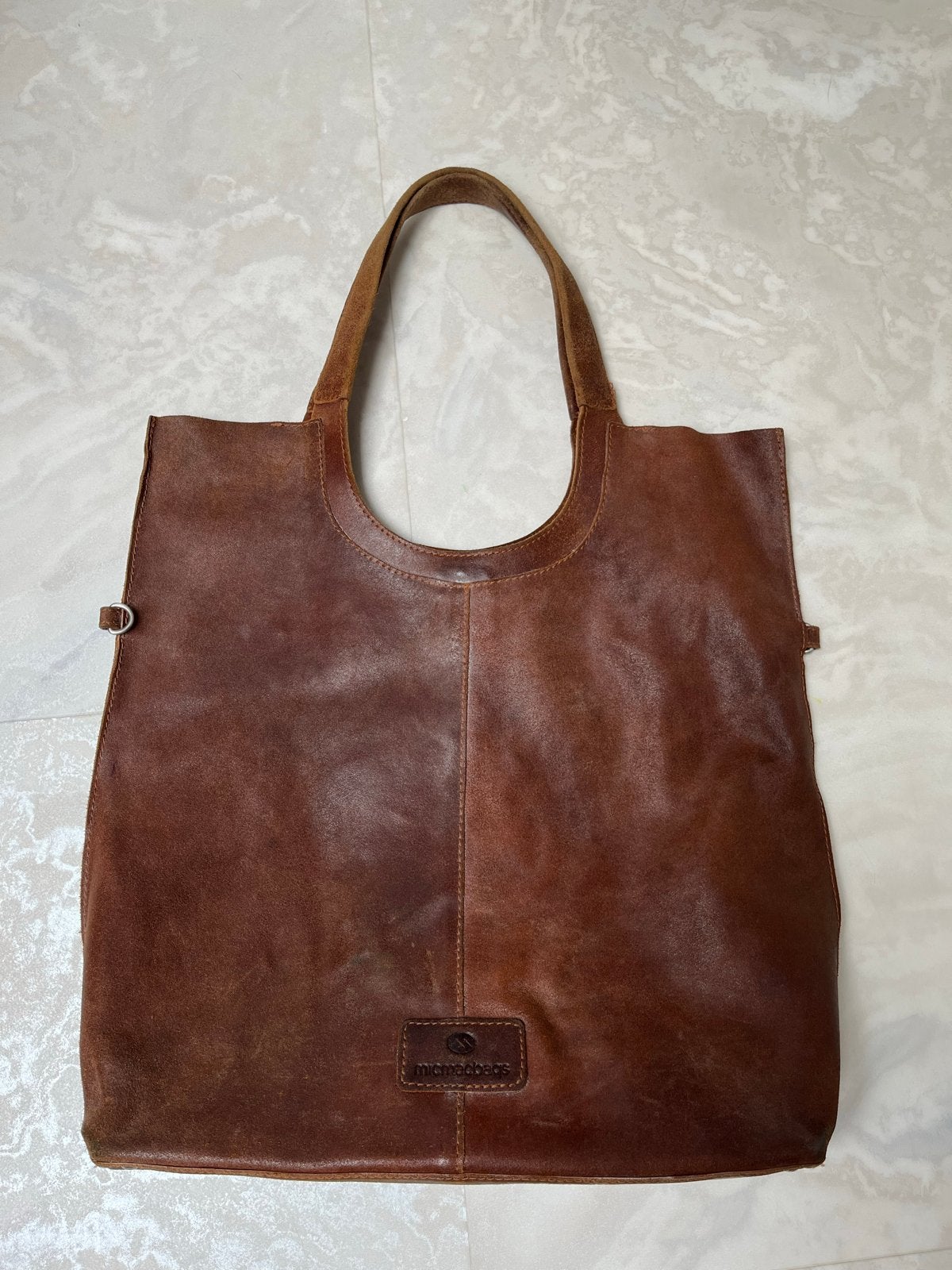 Micmacbags Leren Shopper/Handtas - Bruin, Ophalen, Gebruikt, Bruin, Shopper