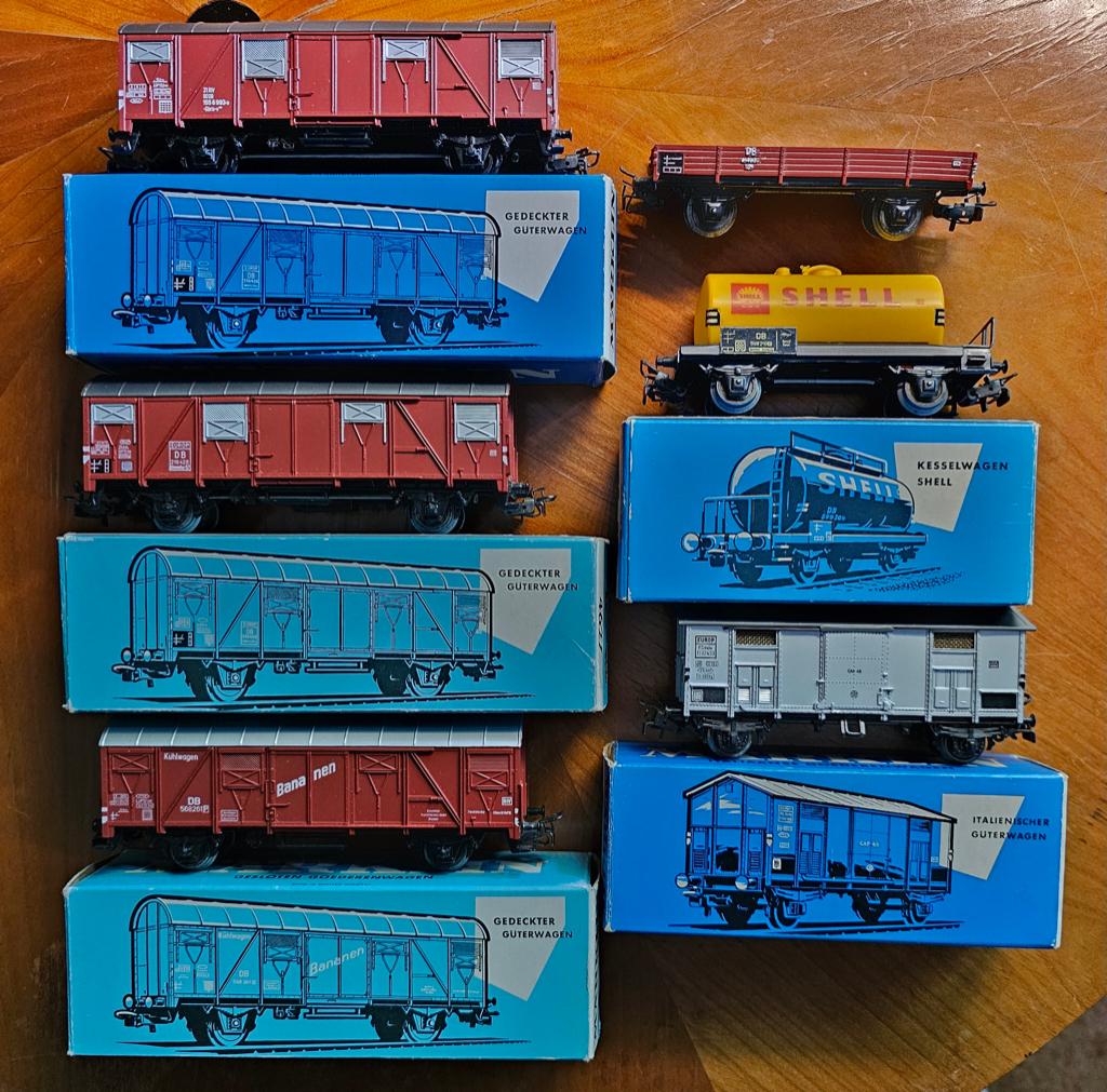 Märklin 6x oude goederenwagons in nieuwstaat, Hobby en Vrije tijd, Modeltreinen | H0, Wisselstroom, Rails, Ophalen of Verzenden