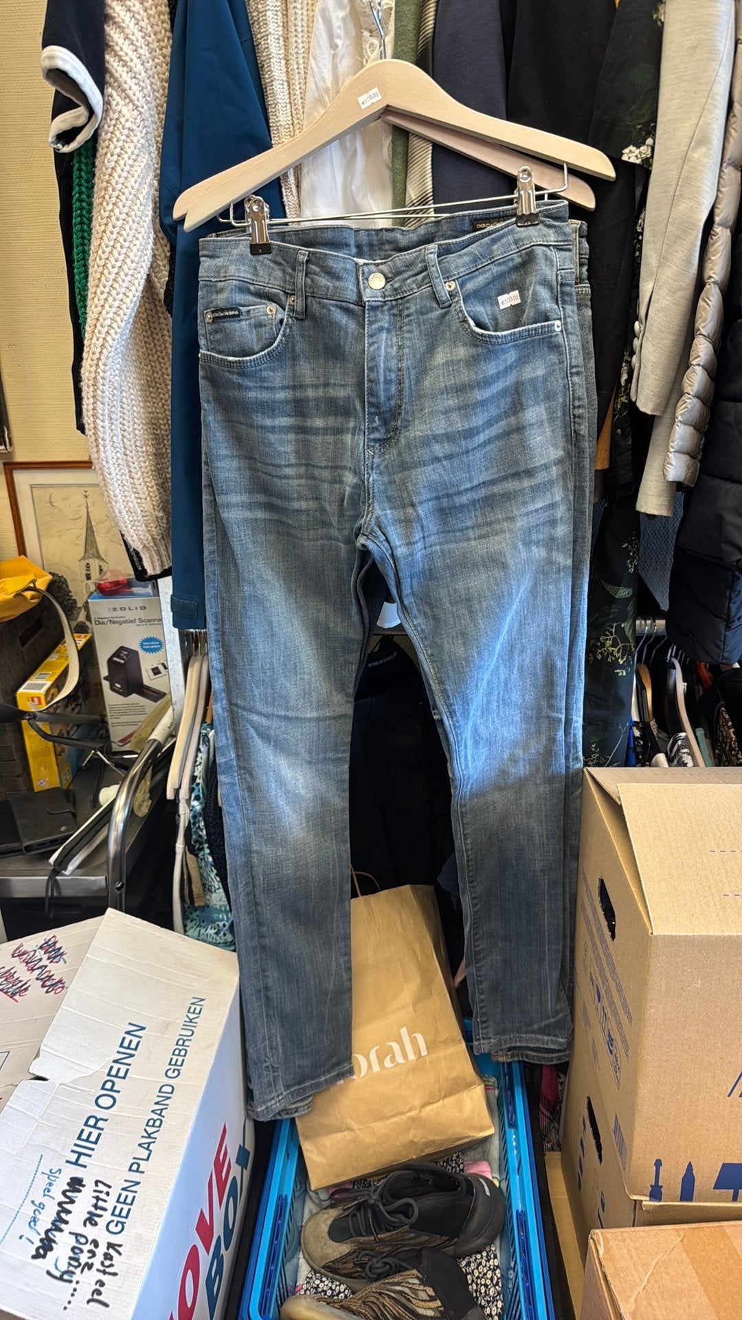 Dolce & gabbana broek, Ophalen of Verzenden, Zo goed als nieuw, Blauw, W33 - W34 (confectie 48/50)
