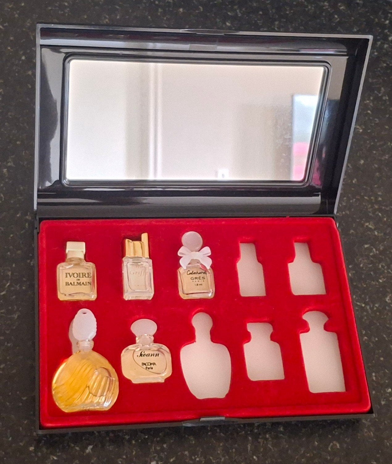 Vintage Mini Parfumflesjes Set, Ophalen of Verzenden, Zo goed als nieuw