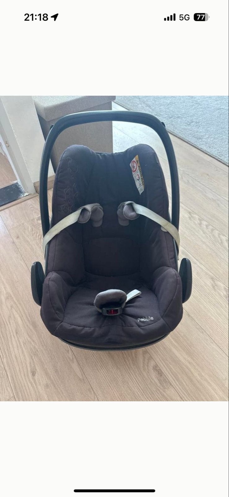 Maxi-Cosi Pebble autostoel - Comfortabel en veilig, 0 t/m 13 kg, Maxi-Cosi, Gebruikt, Autogordel