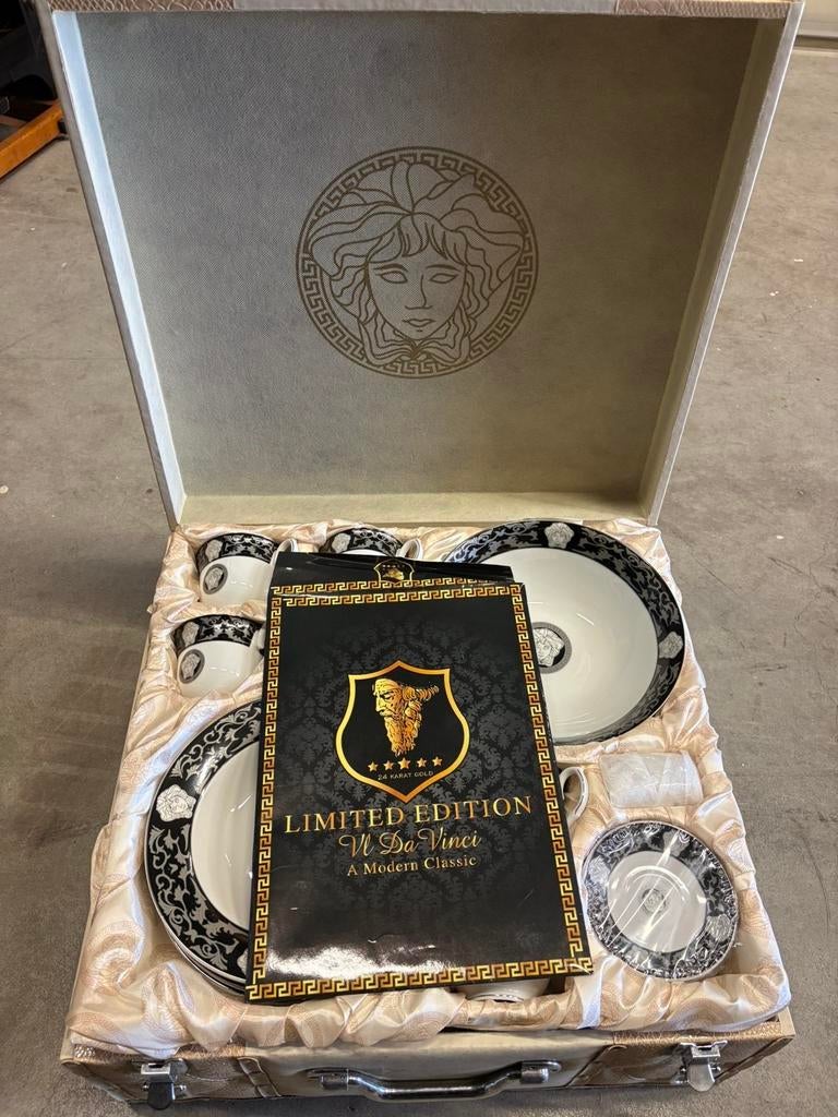 Limited Edition Davinci serviesset – 24k goud – NIEUW, Antiek en Kunst, Antiek | Goud en Zilver, Goud, Ophalen of Verzenden
