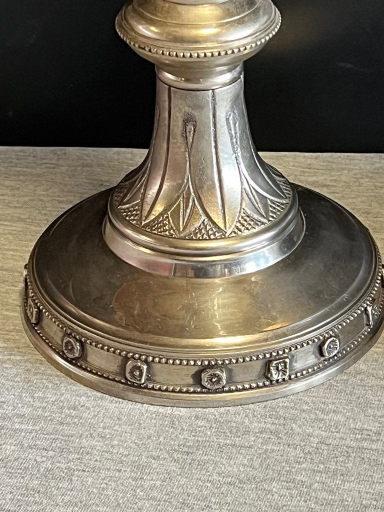 2 Altaar Kandelaars Kerk 44.5cm Set, Ophalen of Verzenden, Overige materialen