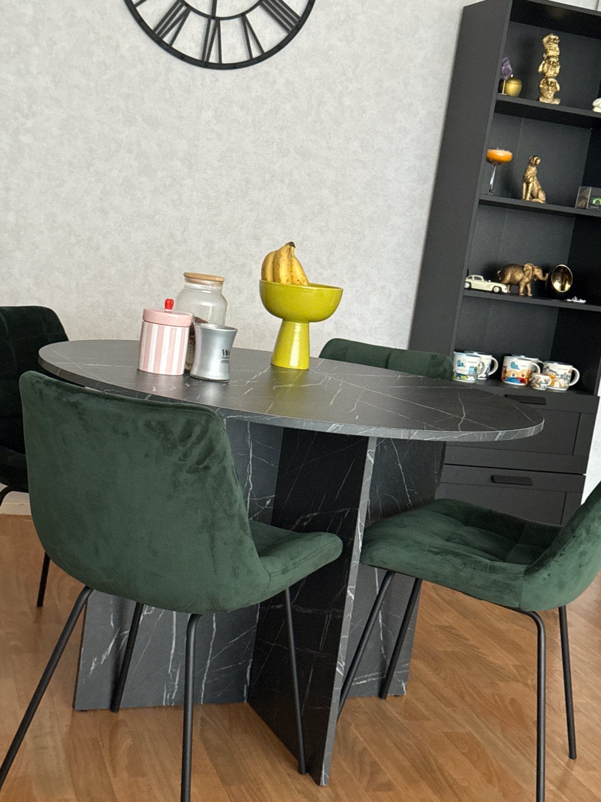 Leuke eettafel voor 4 personen (exclusief stoelen), Huis en Inrichting, Ophalen, Overige materialen, Gebruikt, 100 tot 150 cm