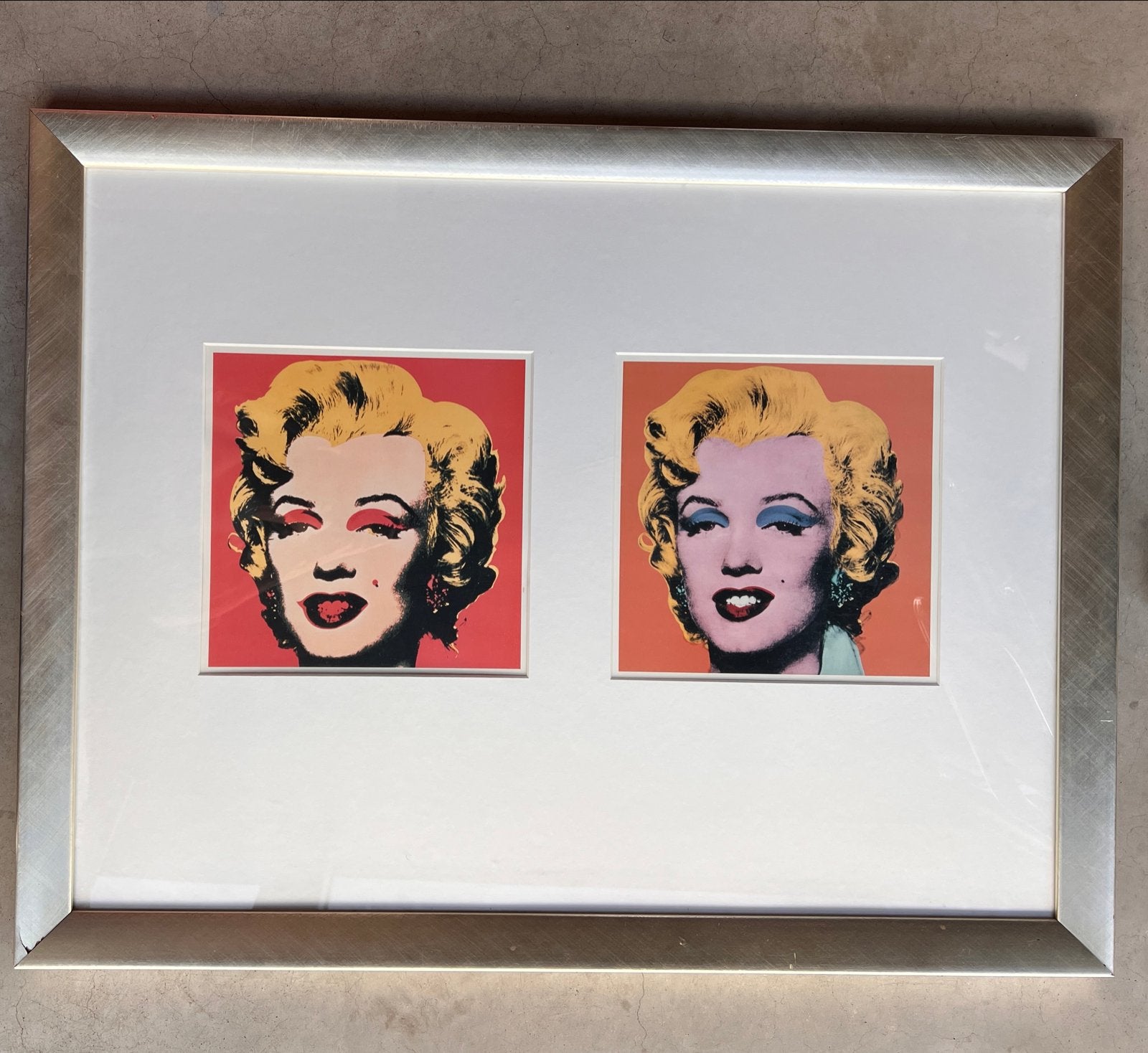 Andy Warhol Pop Art Print van Marilyn Monroe ingelijst, Ophalen, Papier/karton, Ingelijst, Print
