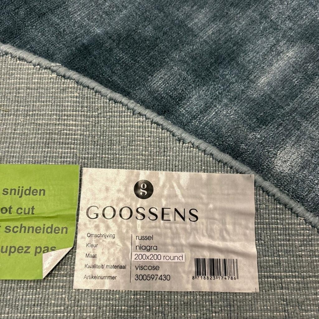 Goossens Russel Niagra Vloerkleed - 200x200cm, Rond, 200 cm of meer, Ophalen of Verzenden, Zo goed als nieuw