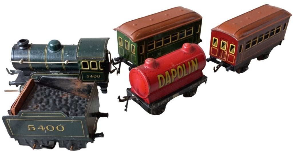 bing o gauge locomotief en wagons., Ophalen of Verzenden