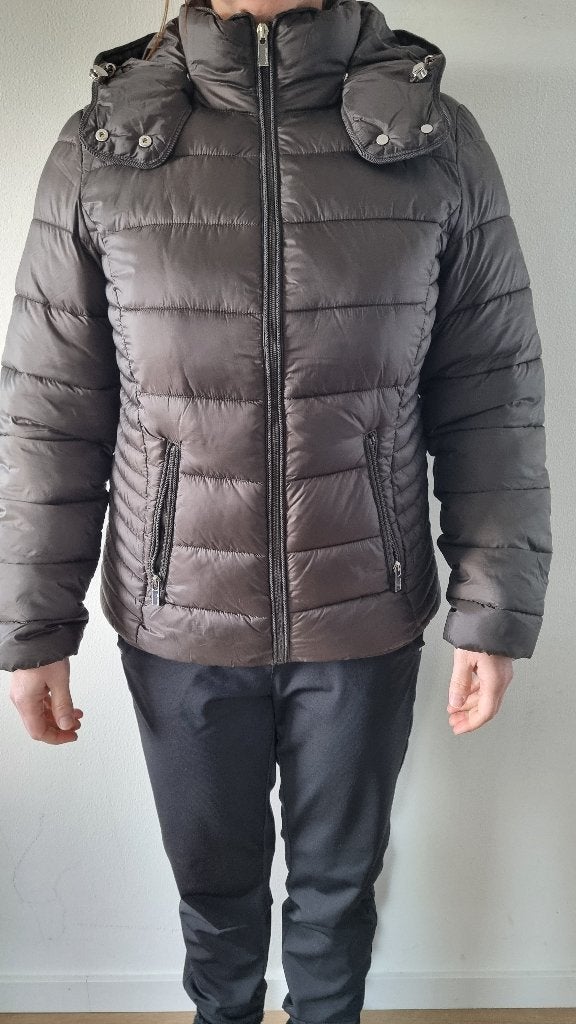 StreetOne winterjas dames met muts / Capuchon, Bruin, Street One, Zo goed als nieuw, Ophalen