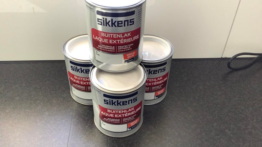 Sikkens hoogglans wit, Ophalen, Wit, Nieuw, Lak