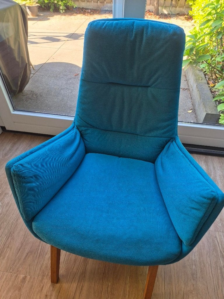 Leunstoel/fauteuil/loungestoel, Huis en Inrichting, Fauteuils, Ophalen, Gebruikt, Stof, 75 tot 100 cm