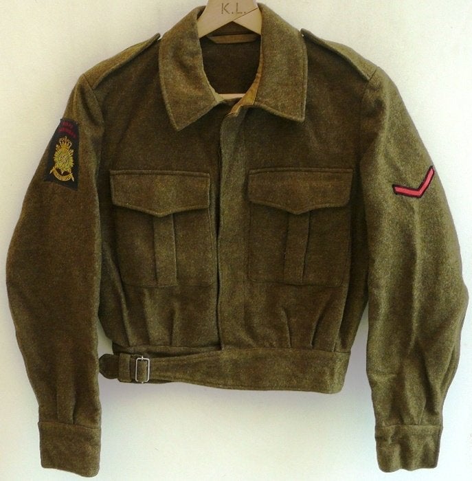 Jas VT M37 Battledress Korps Mariniers, maat 47, KM, 1959(2), Ophalen of Verzenden, Marine, Nederland, Kleding of Schoenen