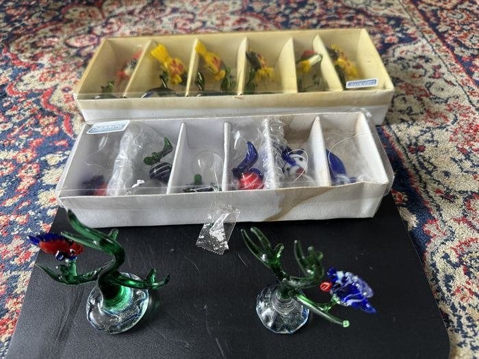 Saphira Glas, 16 Vissen in Schitterende Kleuren., Ophalen of Verzenden