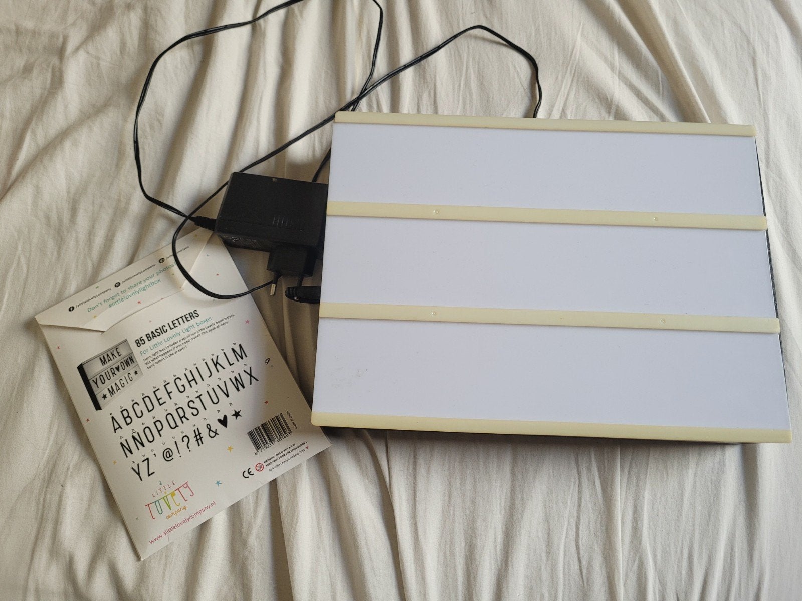 Lichtbak met letters - Creëer je eigen boodschap!, Ophalen, Gebruikt, Kunststof, Modern