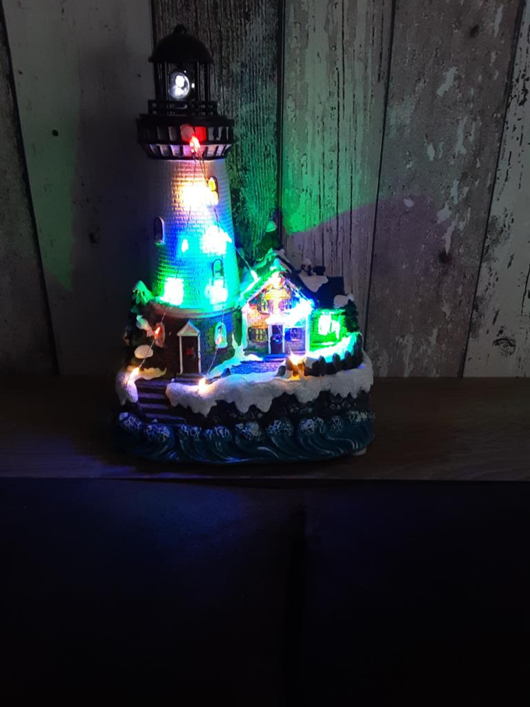 Vuurtoren met lichtjes en geluid, Diversen, Kerst, Ophalen