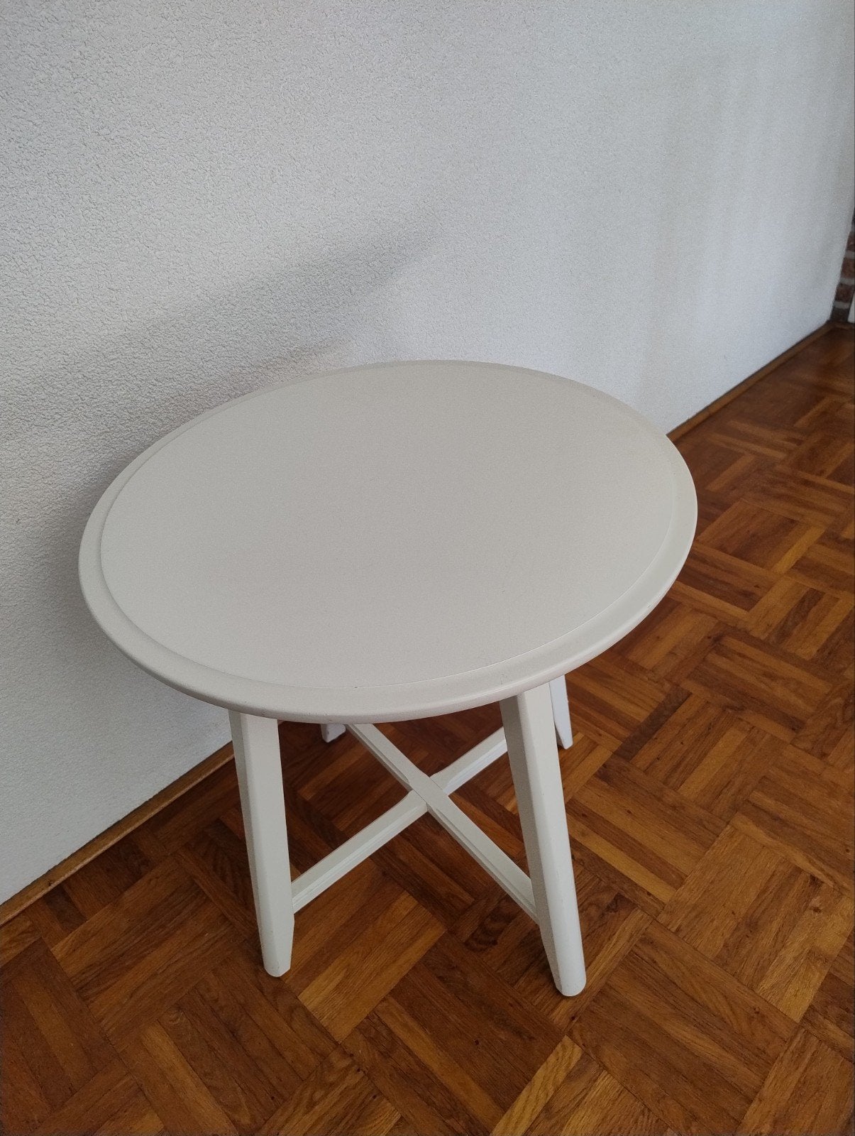 Witte salontafel Ikea Kragsta, Ophalen, 50 – 75, 50 tot 100 cm, Rond