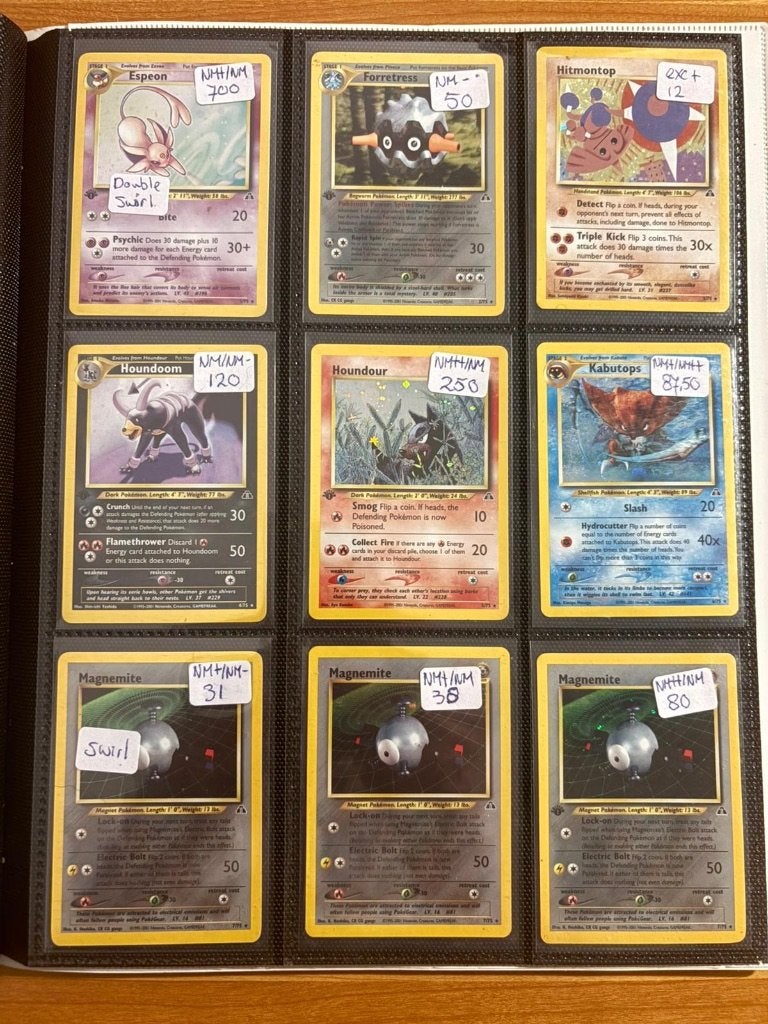 Pokemon Neo Discovery kaarten, Ophalen of Verzenden, Zo goed als nieuw, Meerdere kaarten