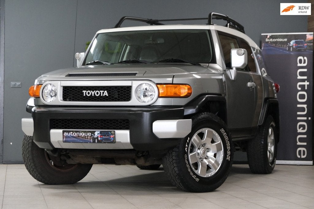 Toyota FJ CRUISER UNIEK MOOI *158dkm* Youngtimer |Camera/Air, Auto's, Automaat, Stof, Gebruikt, Metallic lak