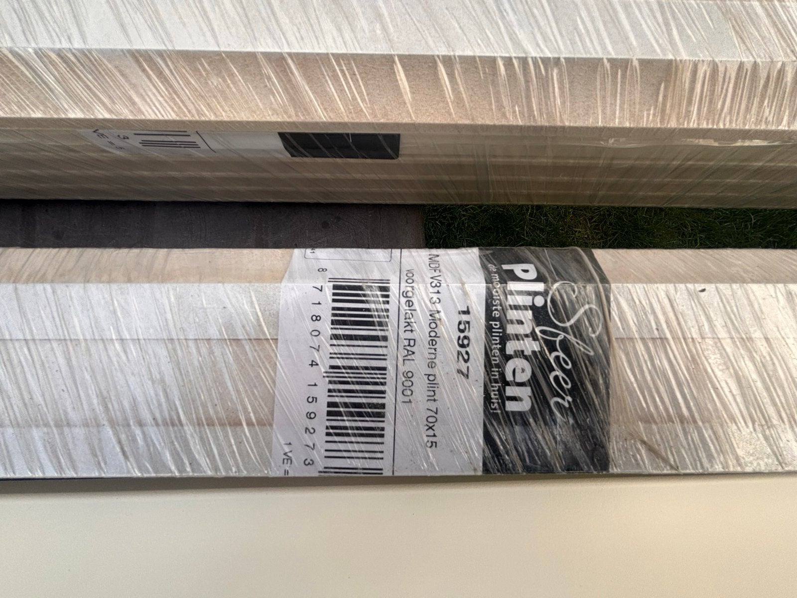 Plinten MDF RAL 9001, Ophalen, Nieuw, Mdf, 200 tot 250 cm